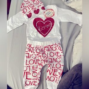 Brand New Baby Valentine Outfit ❤️